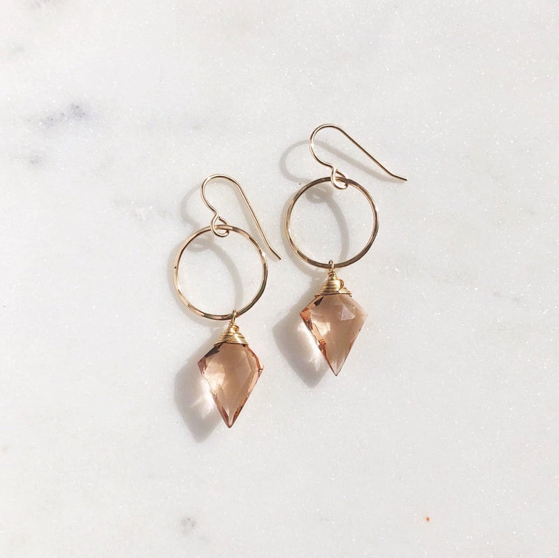 Champagne Quartz Drops