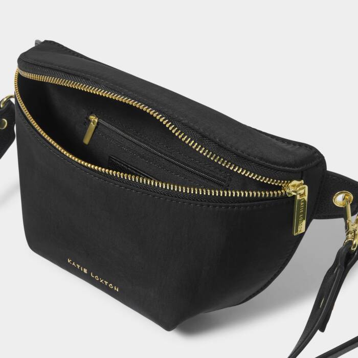 Nylon Luxe Belt Bag Black