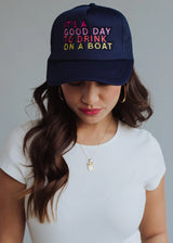 Drink On A Boat Trucker Hat