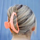 Open Large Hair Clip Dreamsicle