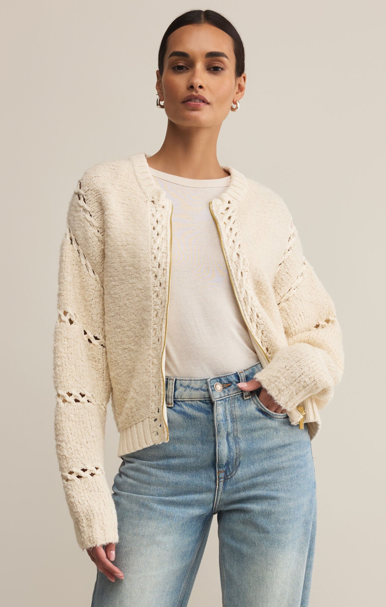 Sundance Sweater Jacket Crystal