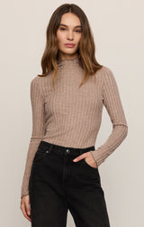 Hattie Long Sleeve Top Heather Ash