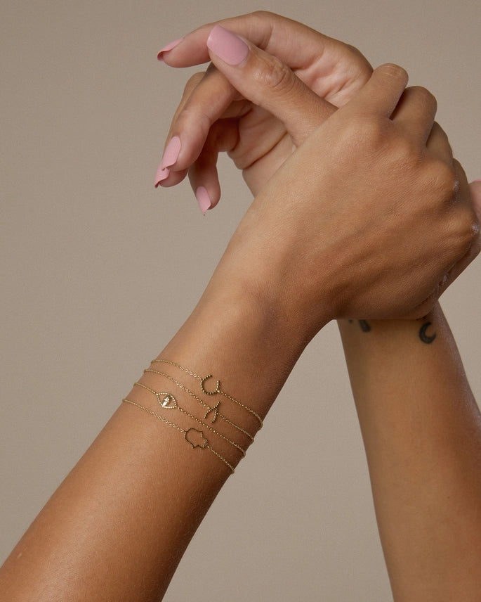Just For Luck Bracelet Evil Eye | 14k Gold