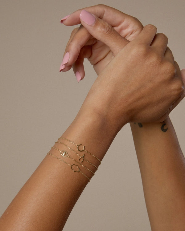 Just For Luck Bracelet Evil Eye | 14k Gold