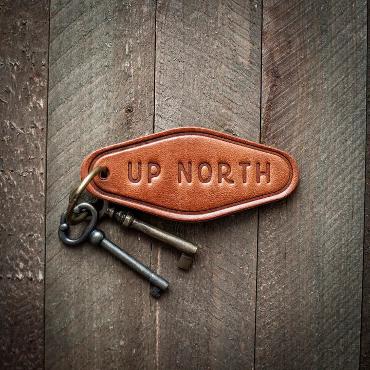 Motel Style Leather Keychain