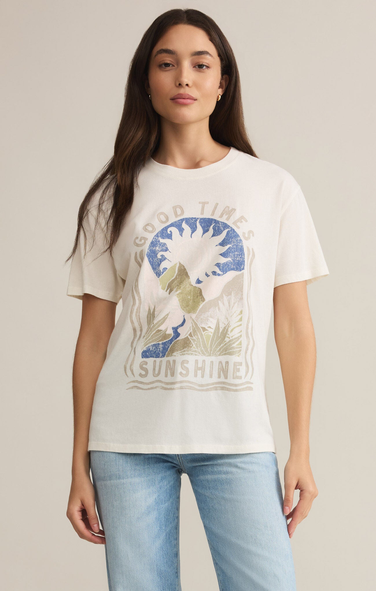 Sunshine Boyfriend Tee Sea Salt
