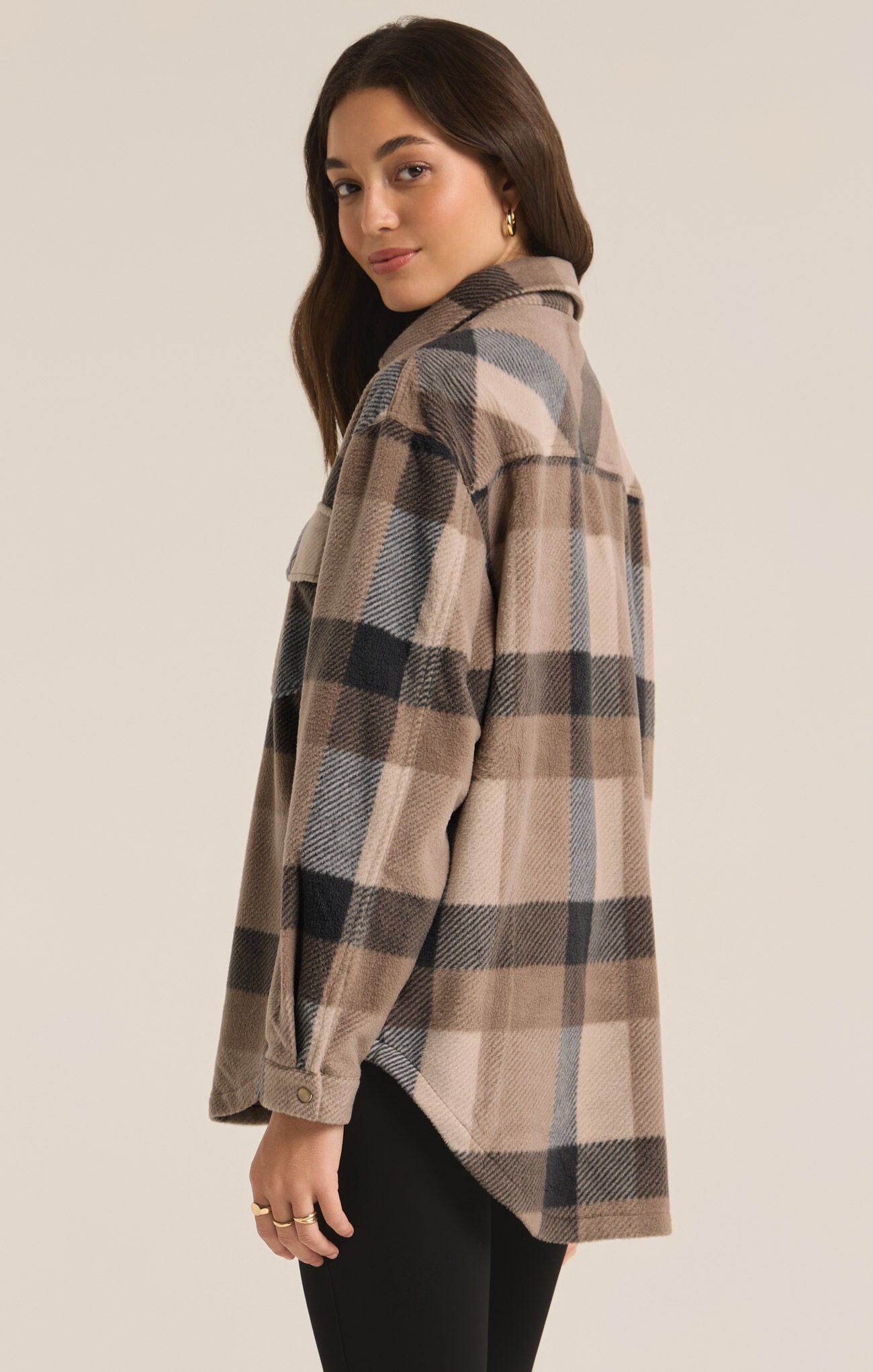 Hiker Two Tone Fleece Jacket Sea Salt