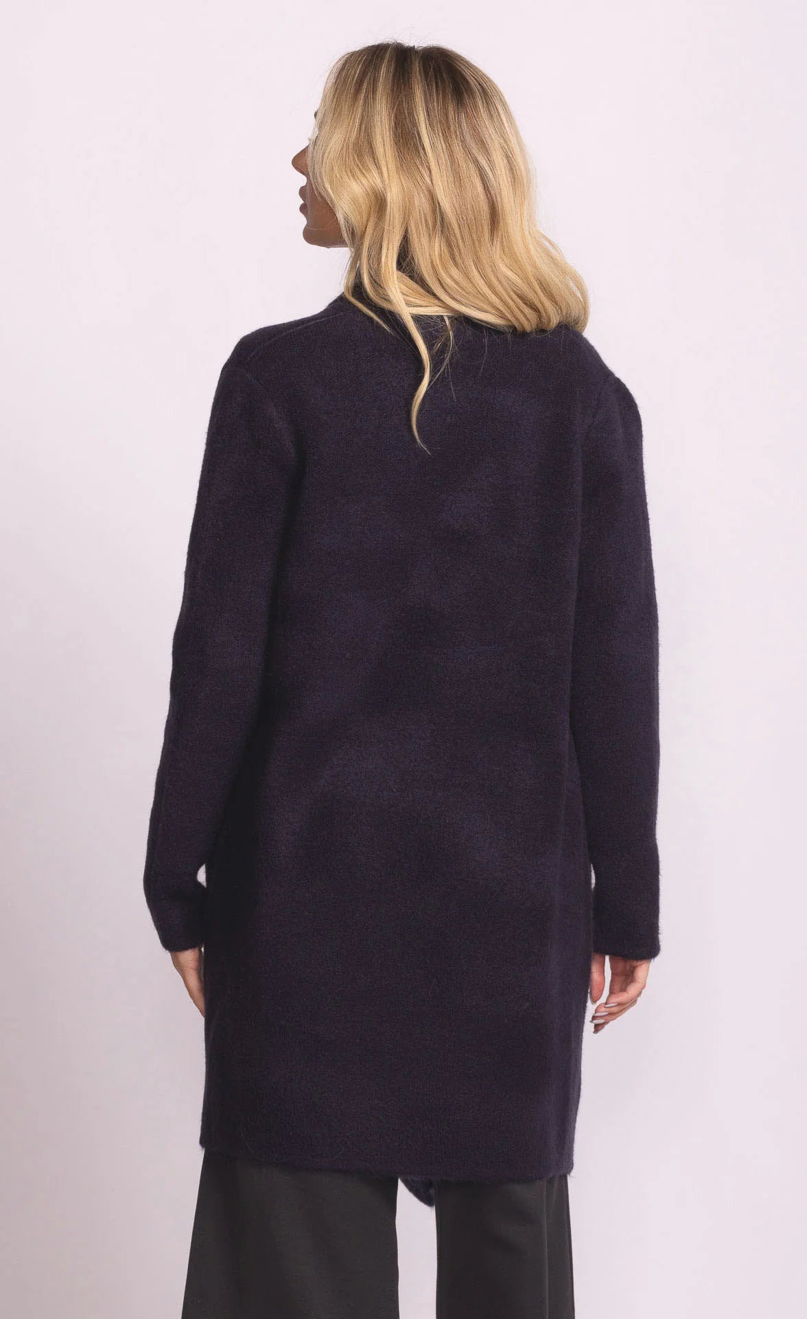 Stockport Long Sweater Jacket Navy