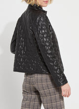 Brooklyn Quilted Vegan Leather Jacket Black