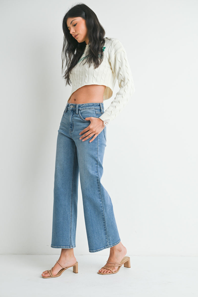 Slim Wide Leg Jeans Medium