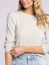 Stacy Long Sleeve Top Aqua Mist