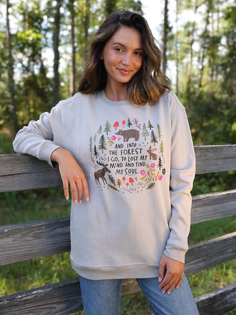 Comfy Pocket Sweatshirt Into The Forest