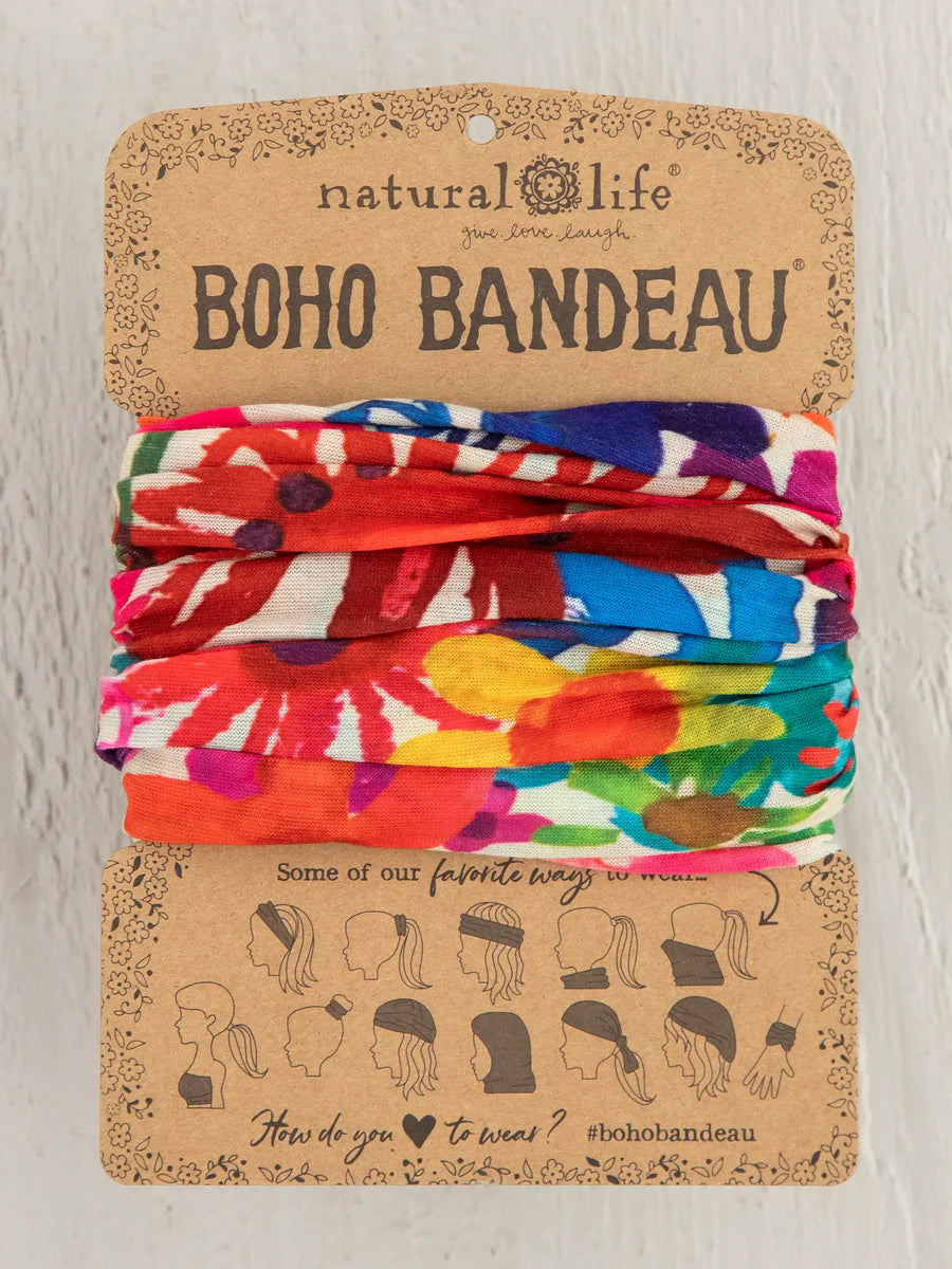 Full Boho Bandeau Bright Floral Garden