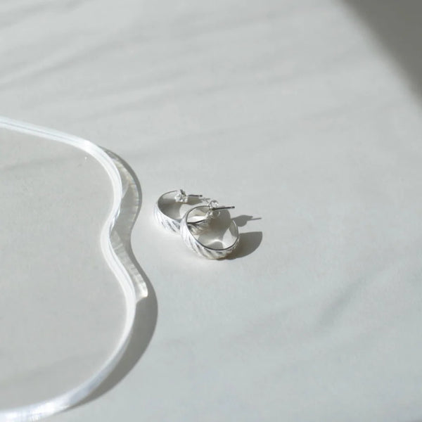 Little Ripples Earrings Sterling Silver