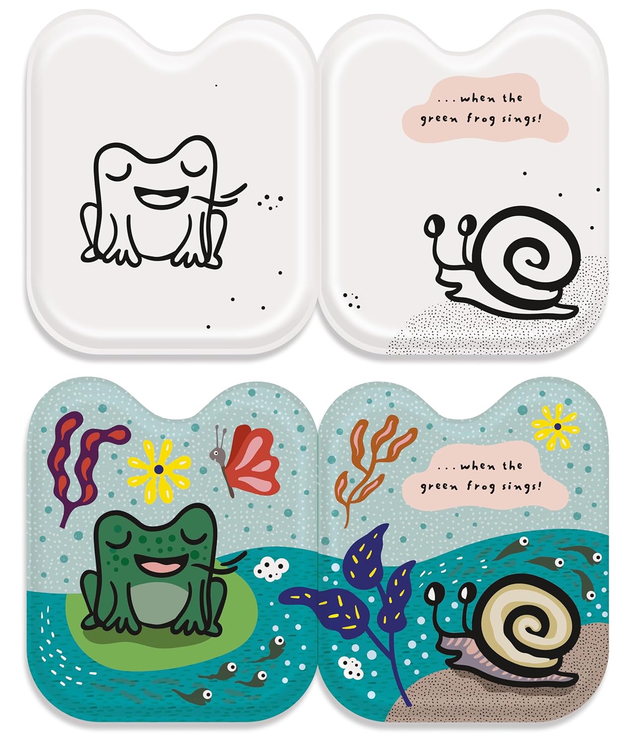 Frog & Friends: Color Changing Bath Book