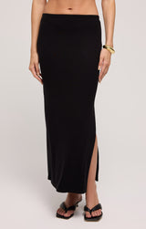 Jalen Midi Skirt Black
