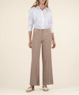 Meg Linen Wide Leg Pants Khaki