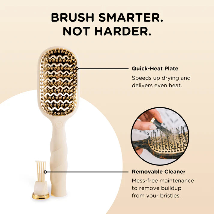 Teleties Hair Brush Tan Vented