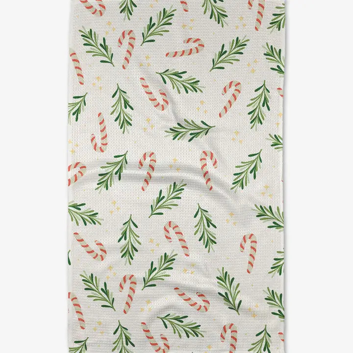 Geometry Tea Towel Happy Holidays