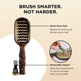 Teleties Hair Brush Tortoise Vented