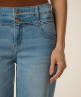 Charlotte High Rise Wide Leg Double Waistband Jeans Unfazed