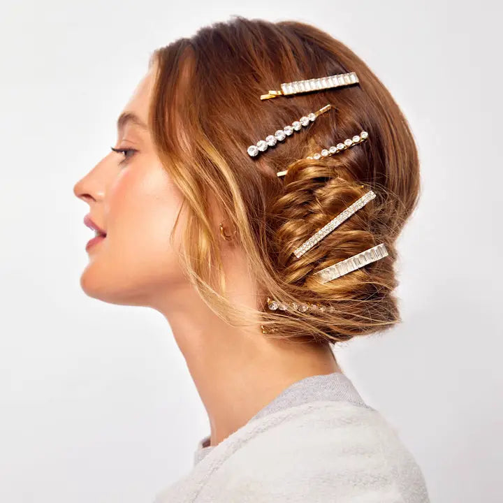 Assorted Metal Rhinestone Bobby Pins
