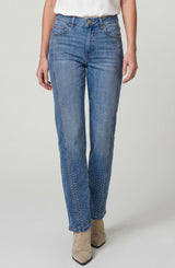 Kennedy Vertical Studding Straight Jeans Sunflare