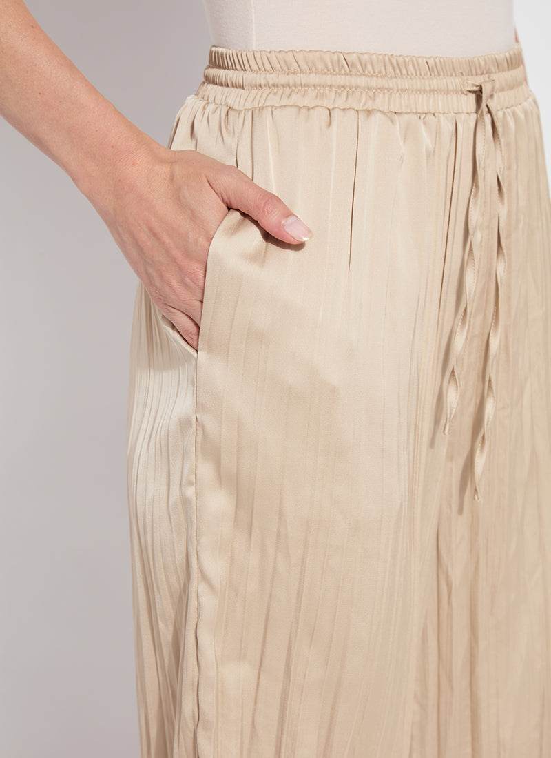Packable Pleated Palazzo Pants Chablis