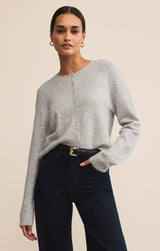 Medina Cardigan Light Heather Grey