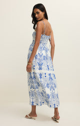 Nadine Palm Maxi Dress Nautical