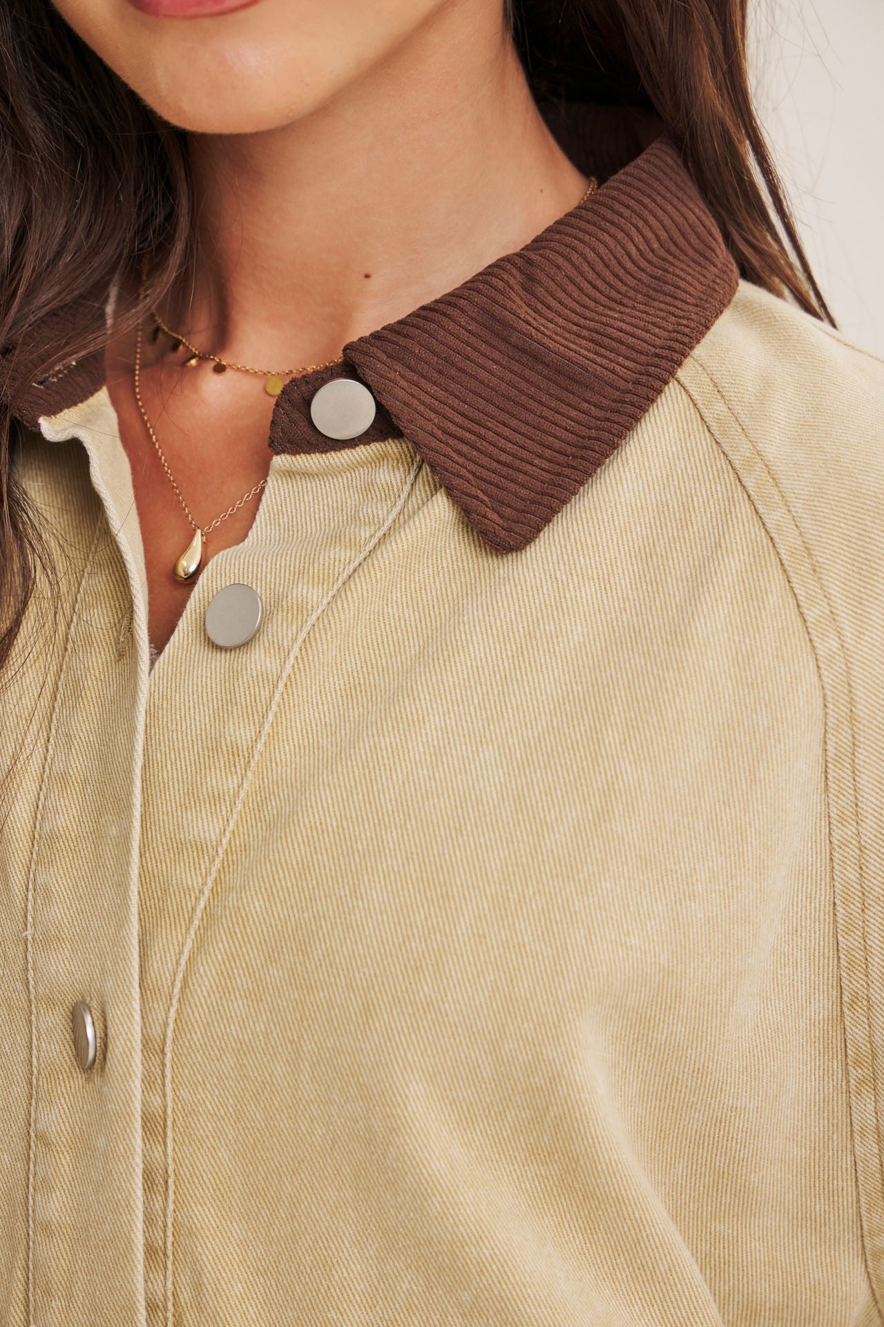 Heritage Field Mineral Washed Cotton Twill Jacket Beige