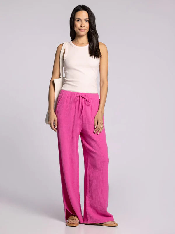 Verna Drawstring Pants Soft Fuchsia