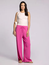 Verna Drawstring Pants Soft Fuchsia