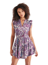 Prairie Dreams Print Dress Burgundy Paisley