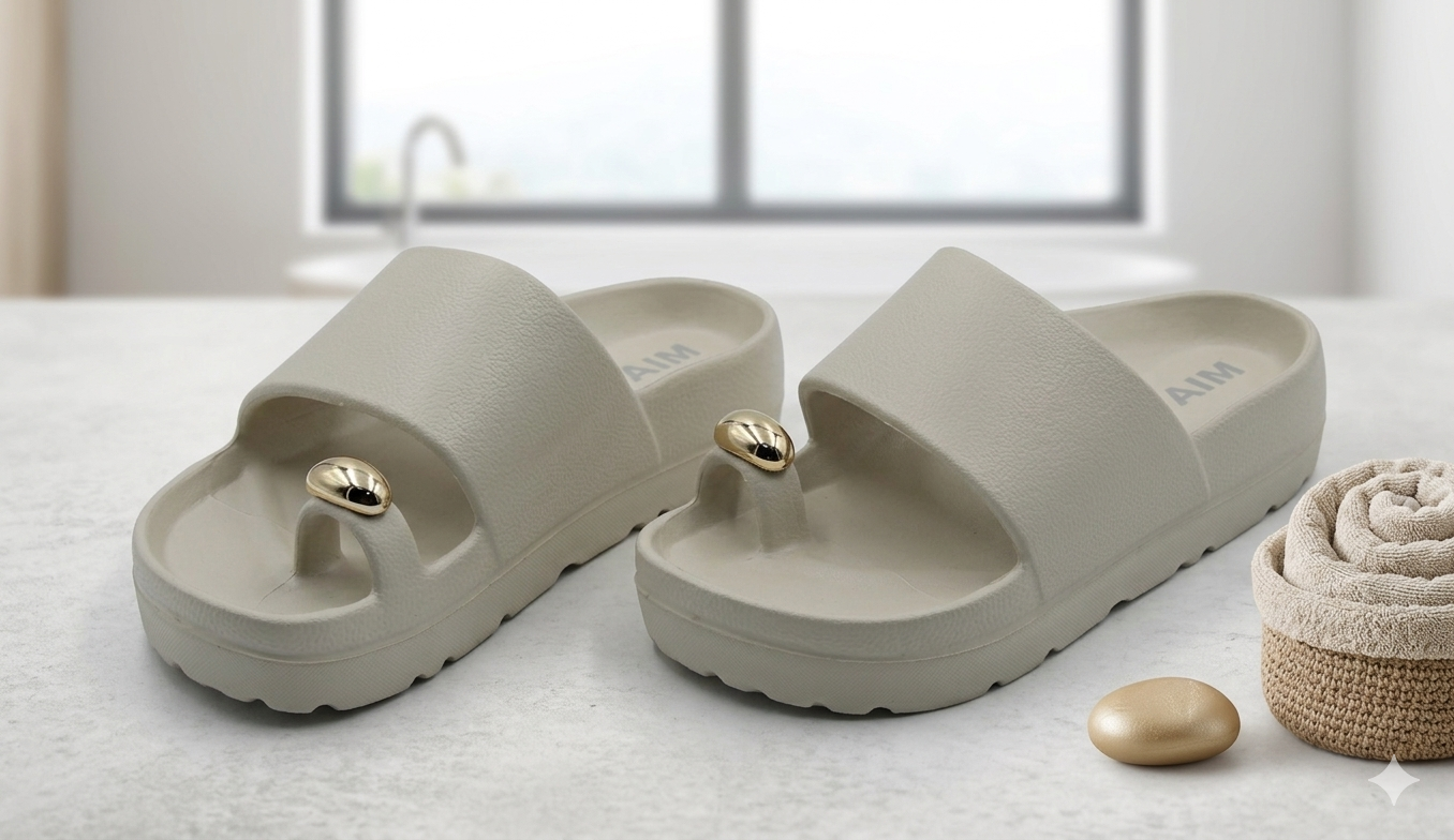 Sundae Slide On Sandals Ecru