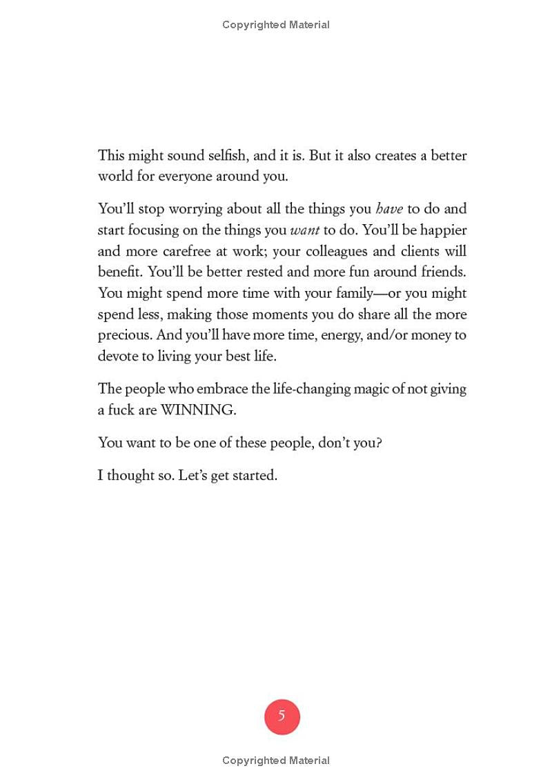 The Life Changing Magic of Not Giving A Fuck Journal
