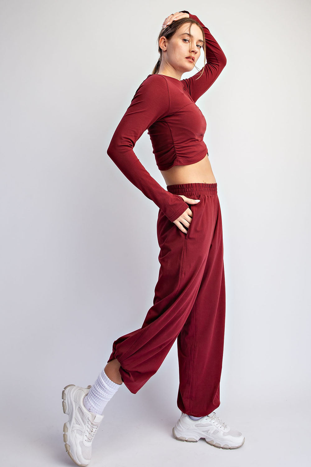 Wanderer Long Sleeve Crossover Set Winter Berry