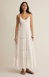 Behati Eyelet Maxi Dress White