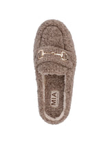 Cocoa Shearling Slide On Camel