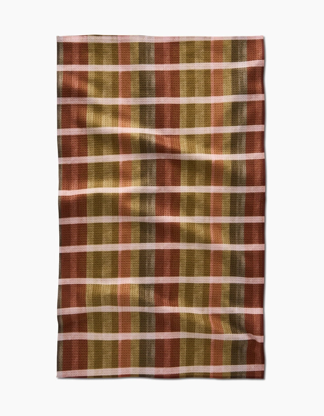 Geometry Tea Towel Fall Harvest Stripes