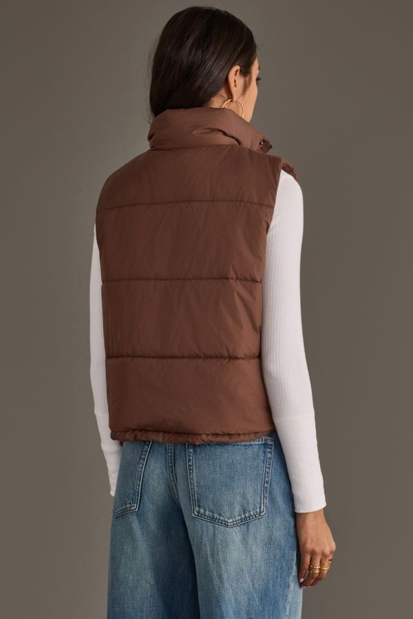 Lenore Puffer Vest Brown