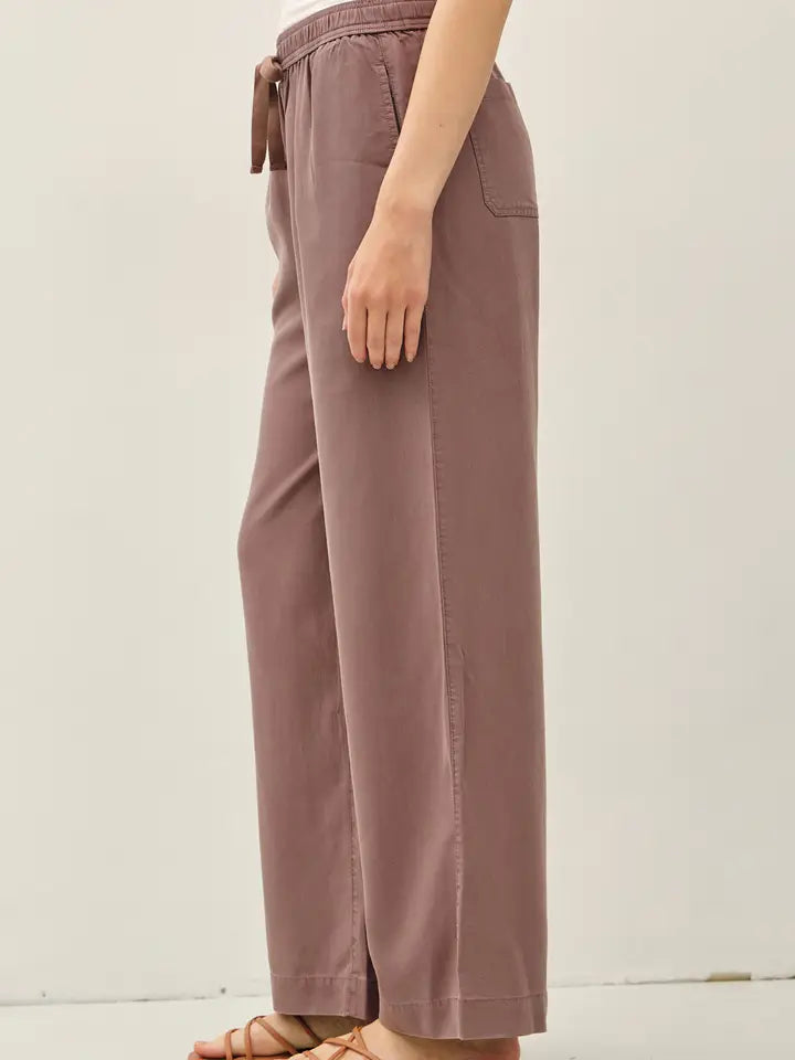 Tencel Wide Leg Pants Cocoa