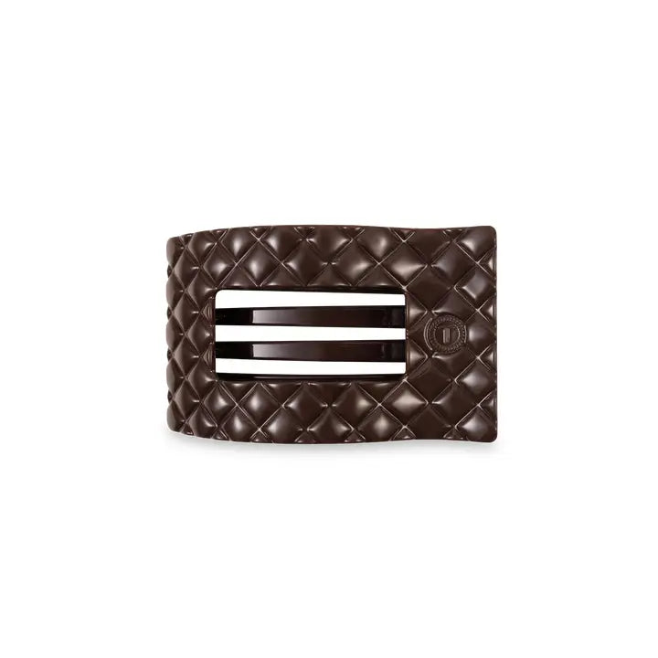 Teleties Small Flat Rectangle Hair Clip Truly Taupe