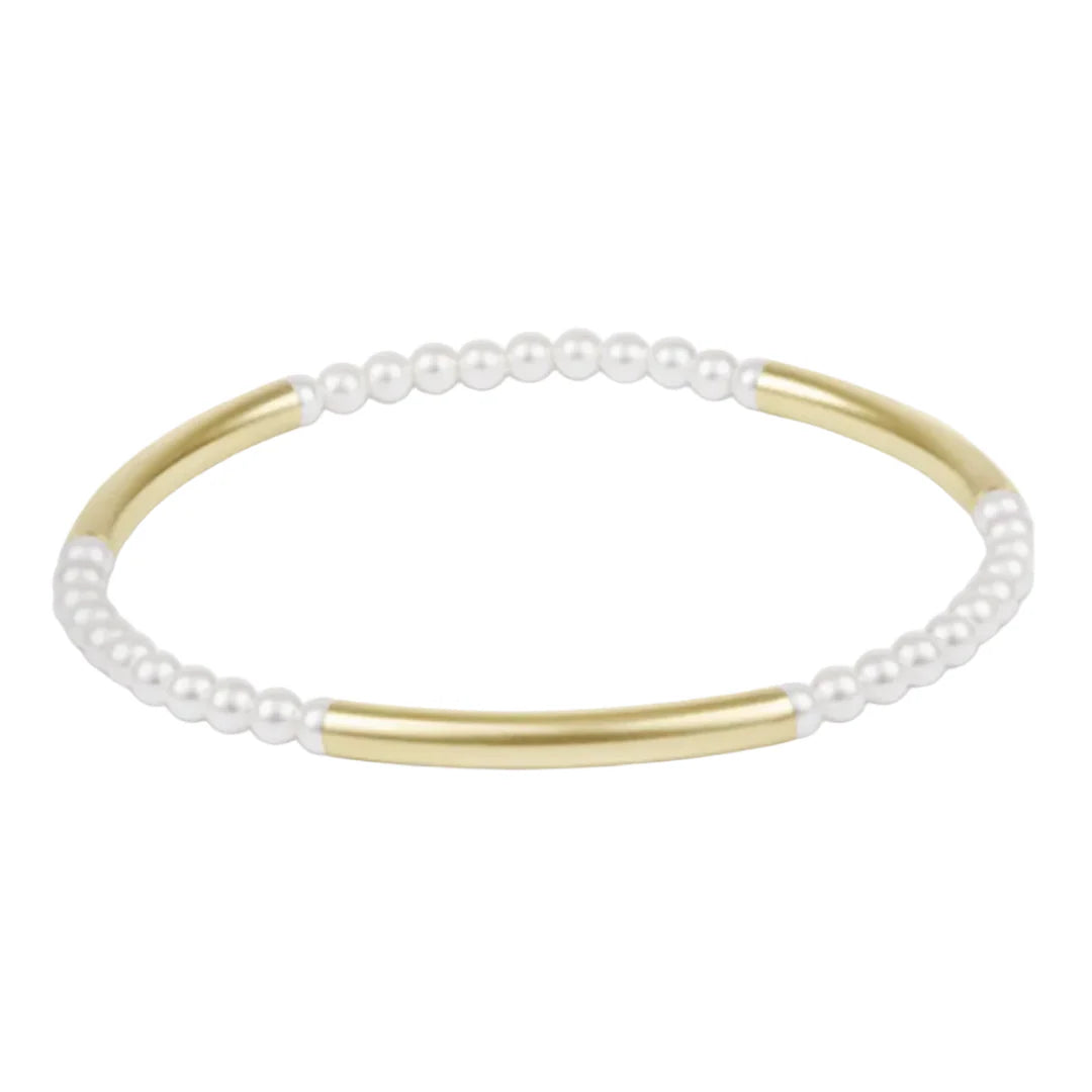 Bliss Bar Pattern 3mm Bead Bracelet