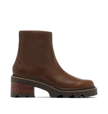 Joan Now Side Zip Booties Tobacco + Blackened Brown