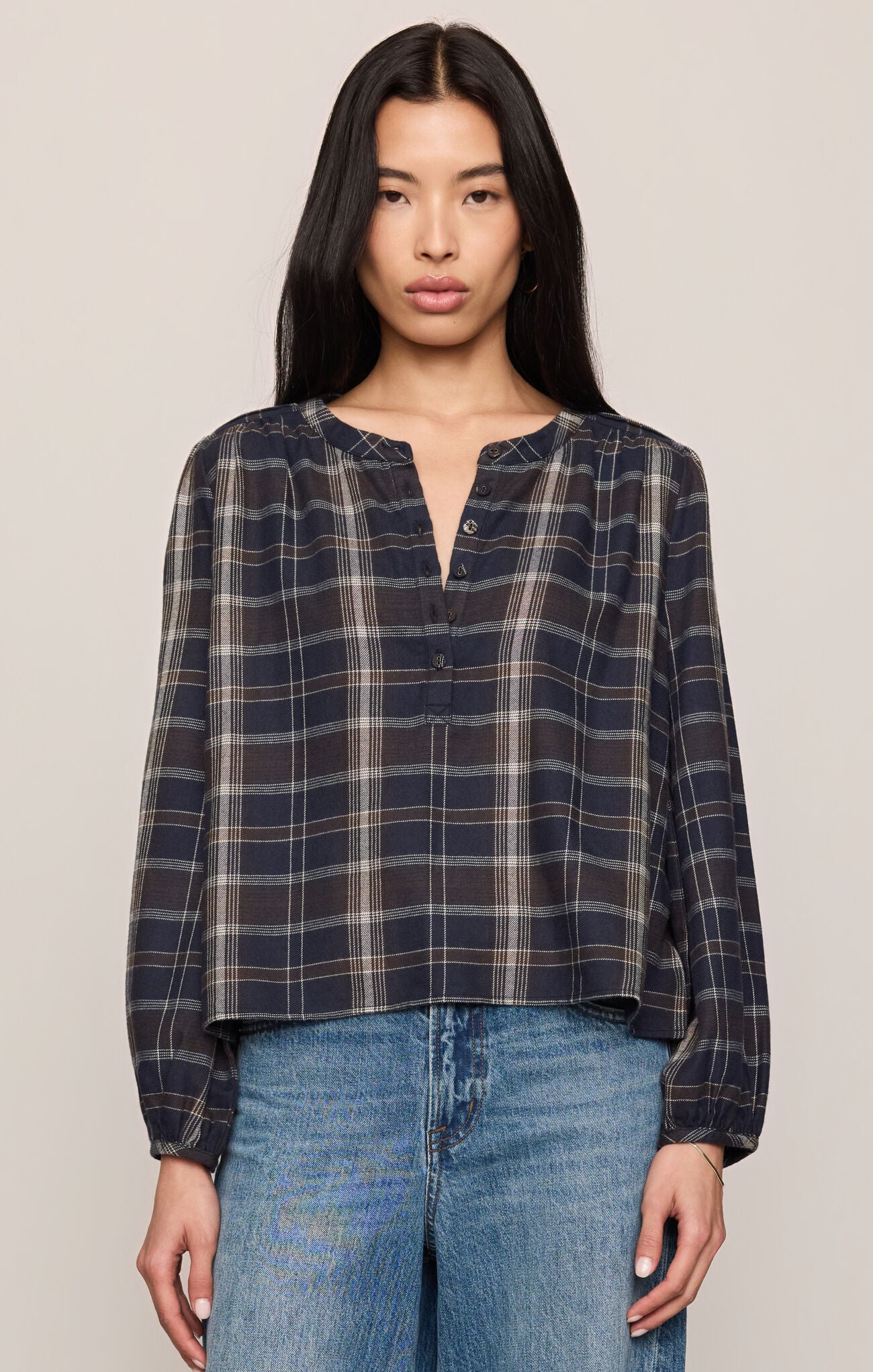 Autumn Plaid Button Up Eclipse