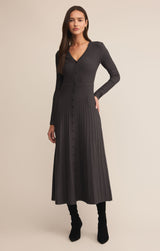 Jasper Midi Sweater Dress Charcoal Heather