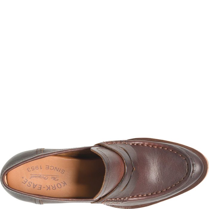 Modeste Heeled Loafers Tan Rum