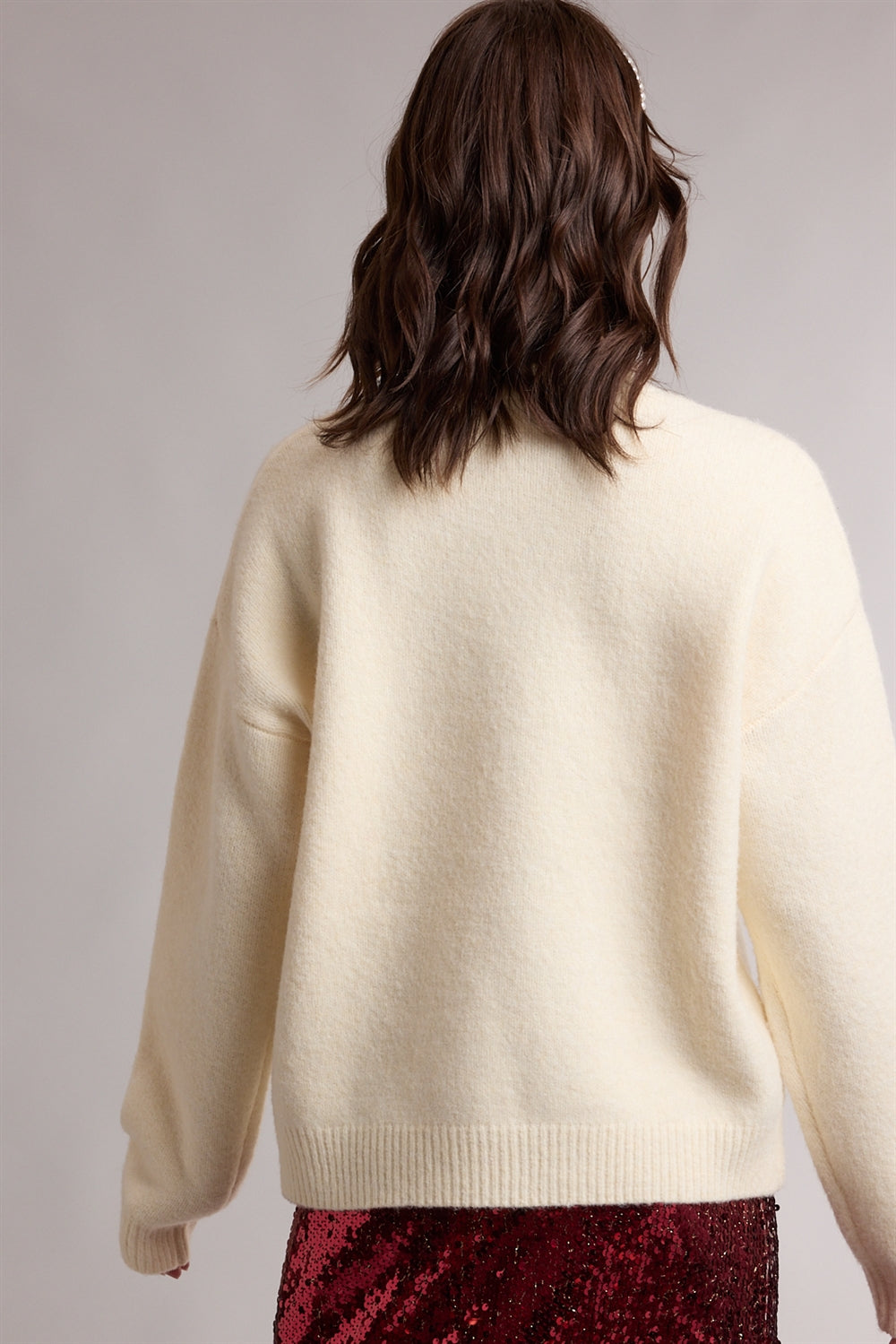 Tinsel Christmas Tree Sweater Butter