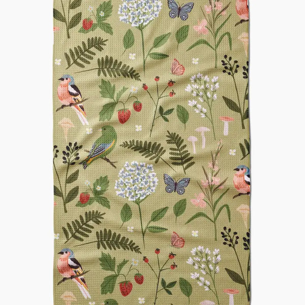 Geometry Tea Towel Good Green Earth